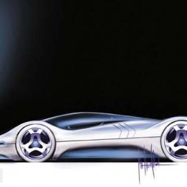 玛莎拉蒂Birdcage 75概念车－草图