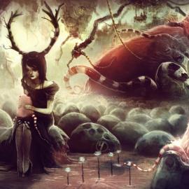 诡异风格插画Manuhell作品集