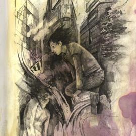 概念艺术家ＷＥＳＬＥＹ．ＢＵＲＴ另类风格素描欣赏