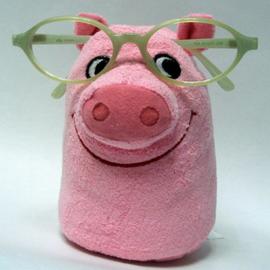 卡通毛绒玩偶眼镜架 女生最爱