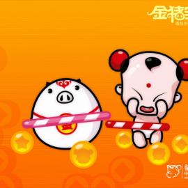 招财童子系列之《金猪宝宝》（童子篇）