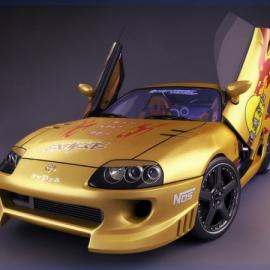 3d表现Toyota supra汽车