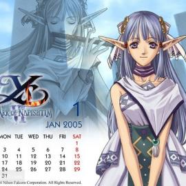 《伊苏6―纳比斯汀的方舟》05年月历壁纸