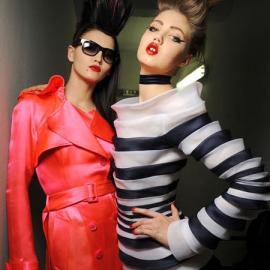 朋克与古典的疯狂混搭:JPG高缇耶2011春夏高级定制妆容