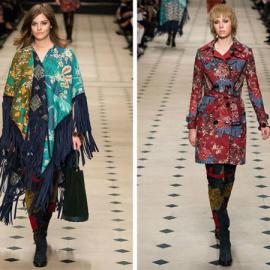 异国印花、豹纹与流苏，BURBERRY Prorsum 2015 秋冬女装发布
