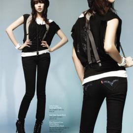 金孝珍性感代言Levi's牛仔裤化身IT Girl