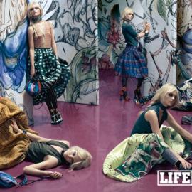 迷墙 Sasha演绎Prada08时装大片