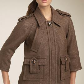 干练雅致过冬季 适合OL的呢子短大衣