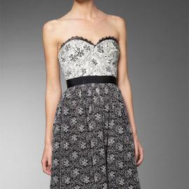 抹胸裙做圣诞派对装 可爱兼顾优雅的着装效果