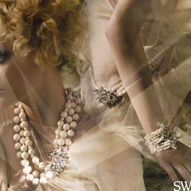 Gemma Ward代言swarovski婚礼用品