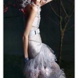 gaultier paris钩花针织长裙