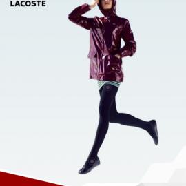 LACOSTE鳄鱼秋冬简约新款 动感条纹搭配