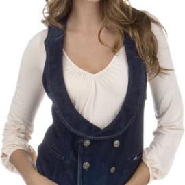 帅气马甲 女穿反潮流