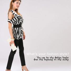 搭配成“冷色白骨精”级OL