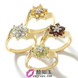 花开指间 迷人奢华的宝石钻戒