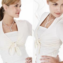 小外套式婚纱 做07娇俏新娘