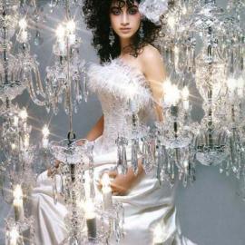 水晶钻石包围的奢华新娘(组图)