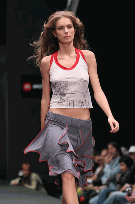 2005年俄罗斯时装周俏模靓影欣