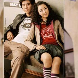 韩国时尚甜蜜情侣秋装