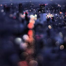 抽象城市景色