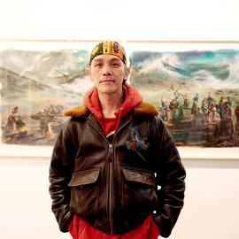 导演摄影  手工上色  陈农新作《丝绸之路》展览现场