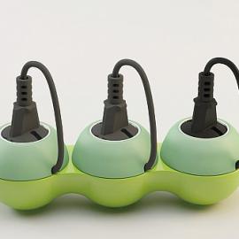 安全又美观的豌豆荚插座