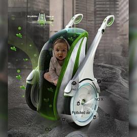 空气净化婴儿车